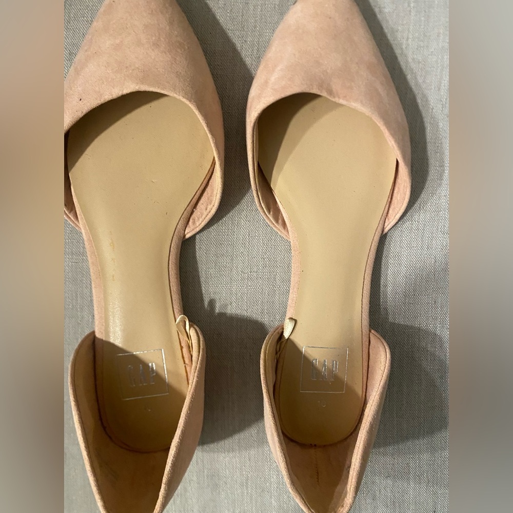 Pink work flats